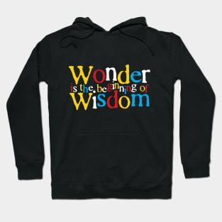 Smart Quote: Wonder is the Beginning of Wisdom Hoodie